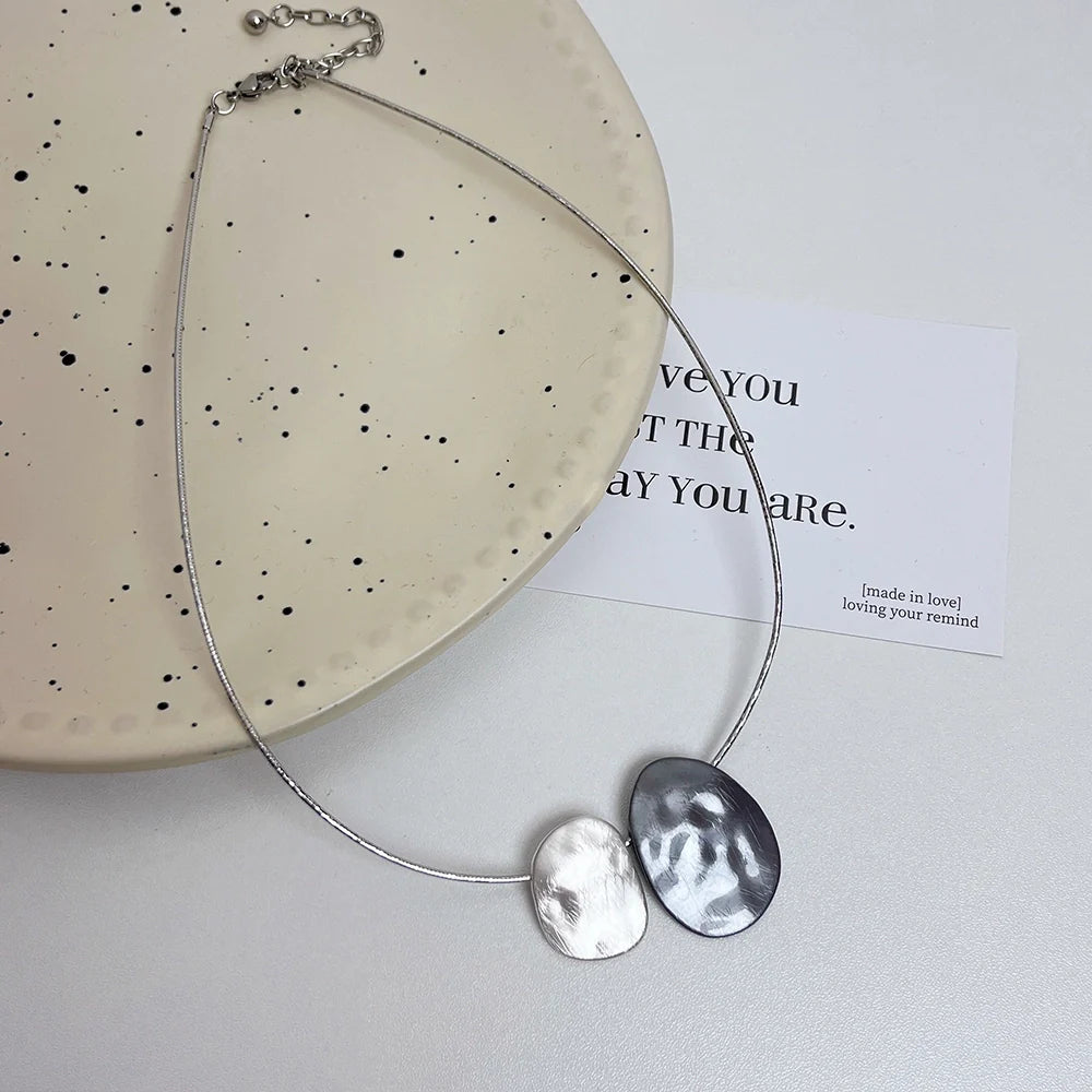 Kamryn Brushed Snake Necklace - Brushed Pendant Necklace