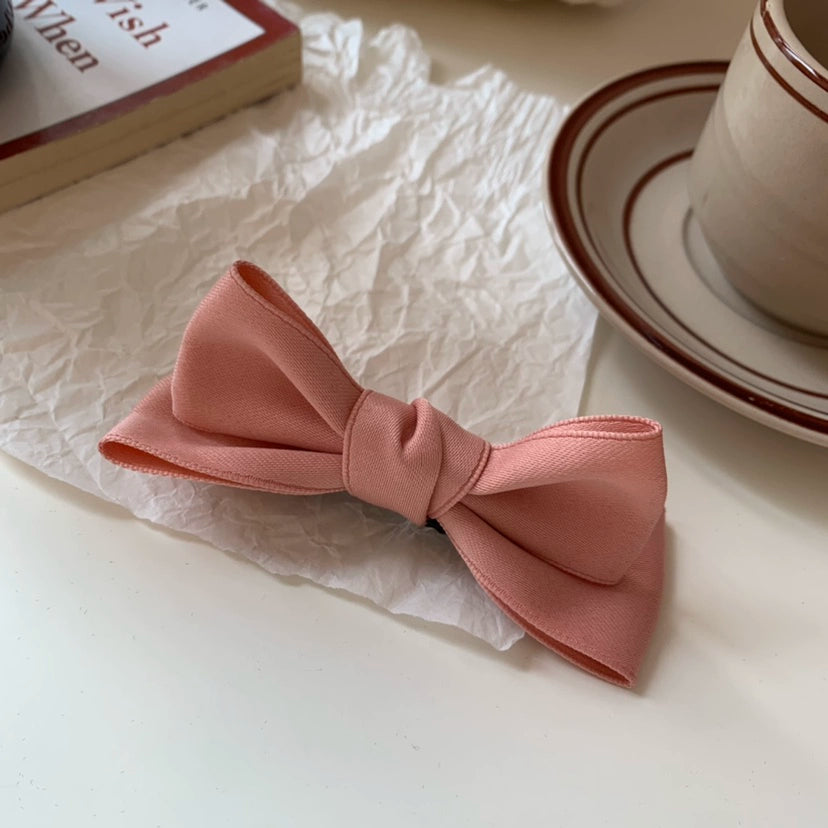 Holley Dimensional Bow Hair Clip - Pink Single [EOEFJR1Y]