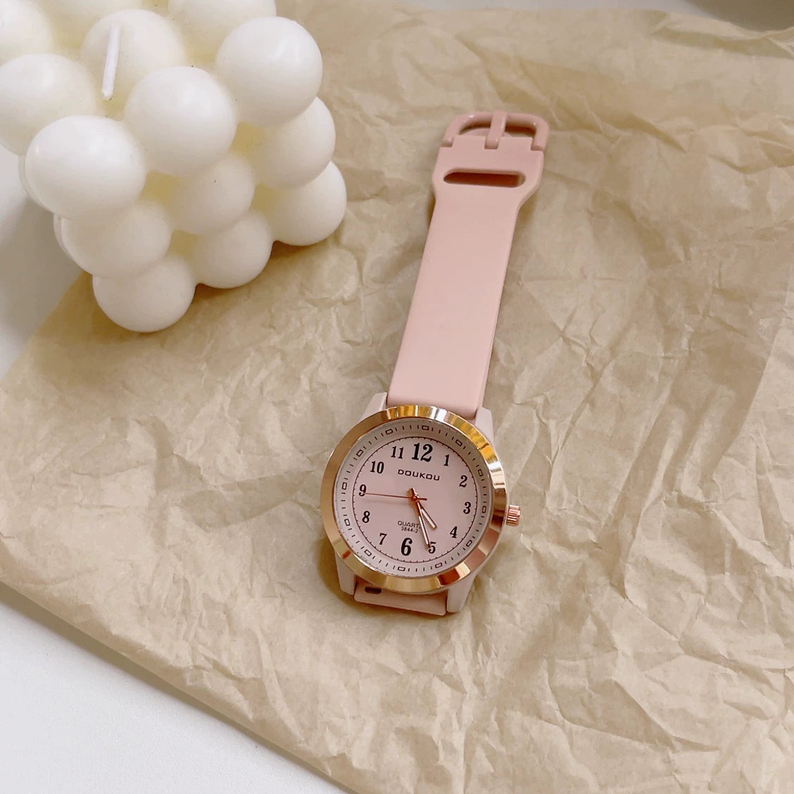 Elspeth Everyday Round Watch - Pink [0N4QPT9R]