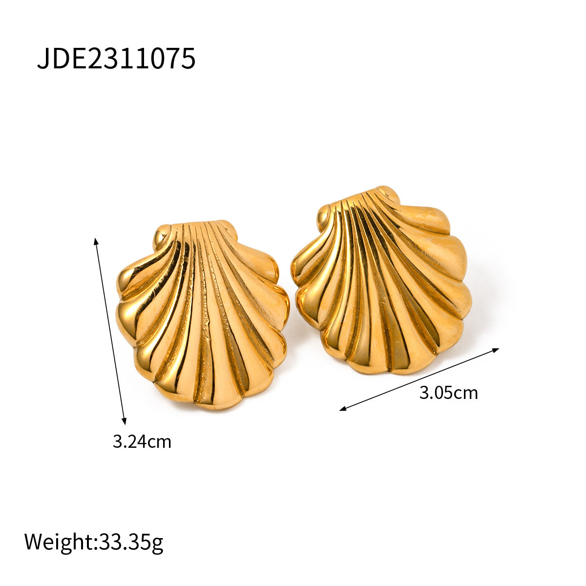 Makenzi Marine Shell Earrings - Style 1 [L64OPC09]