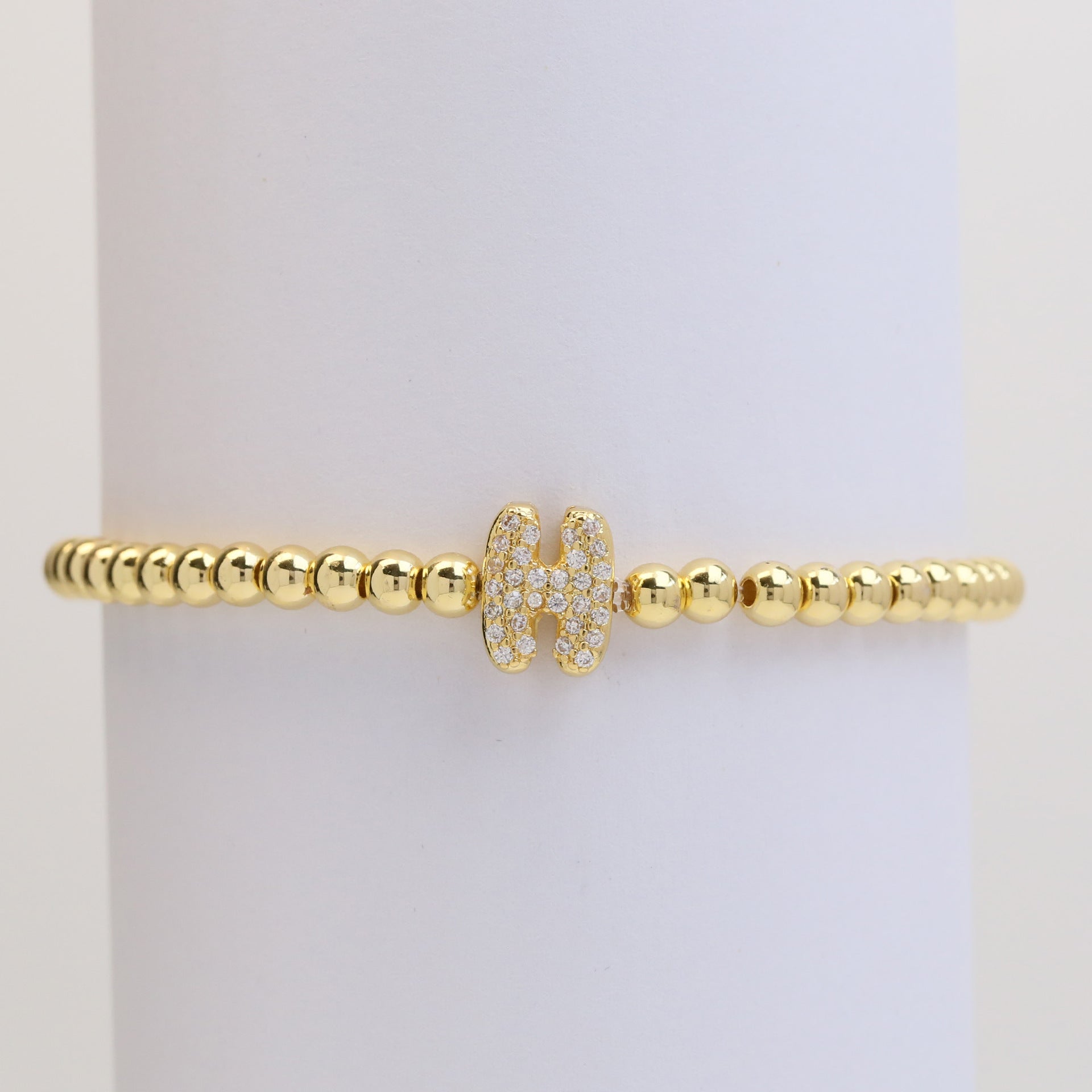 Aloni Bubble Letter Bracelet - Gold H [YX8PUTIL]