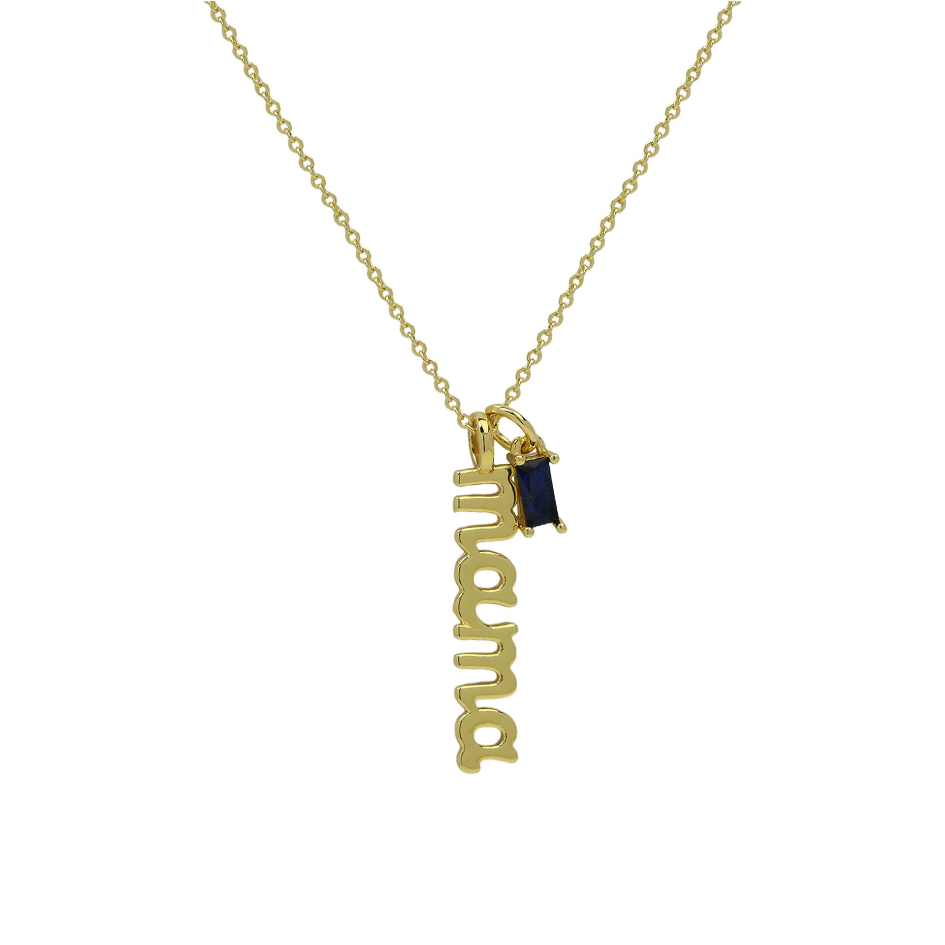 Adaly Birthstone Mom Pendant Necklace - September Birthstone [45G3JVSK]