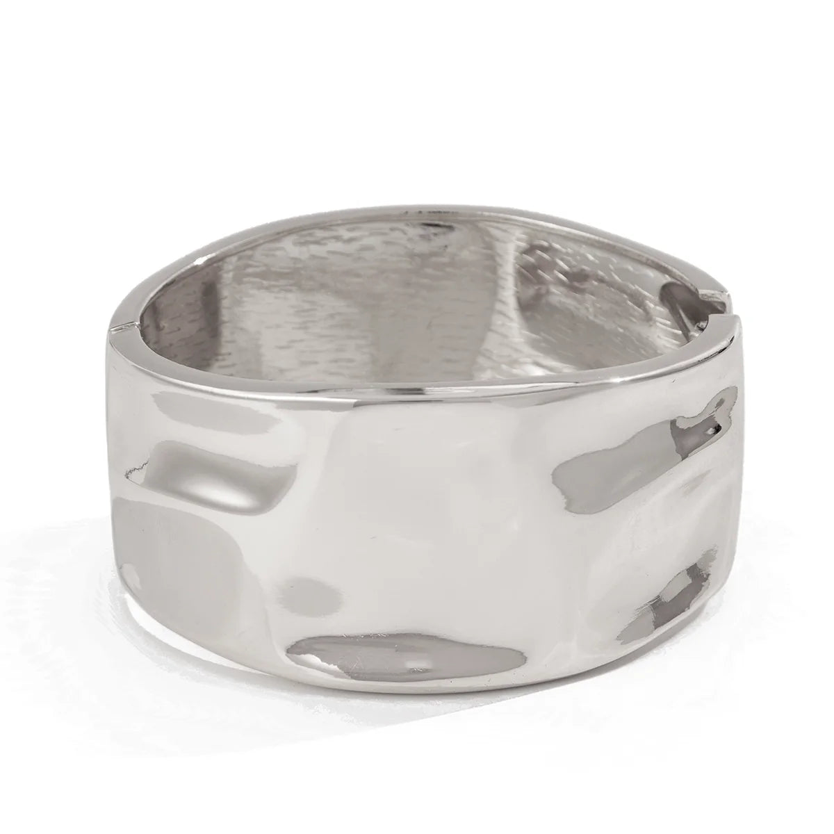 Bennett Sculpted Oval Cuff - Silver