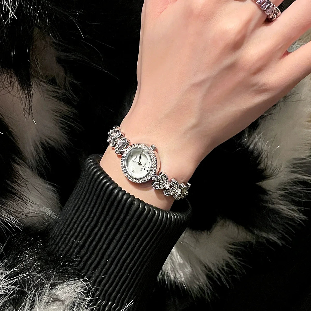 Rubie Petite Crystal Watch - Silver