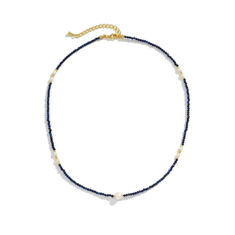 Alya Beaded Pearl Charm Necklace - Beaded Pearl Necklace [D5E6RRTE]