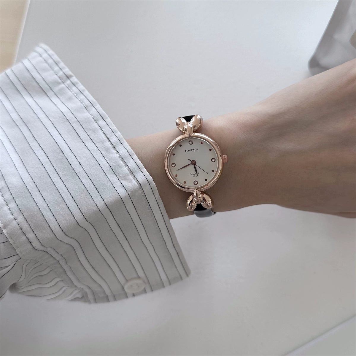 Rachell Delicate Strap Watch - Black [W7EIEB3Z]