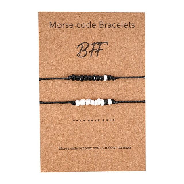 Lelia Dainty Charm Bracelet - Black BFF