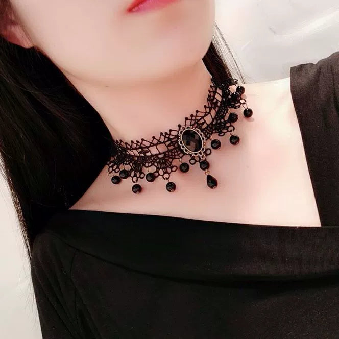 Amran Crystal Lace Choker - Style 5 [5DGDWKSG]