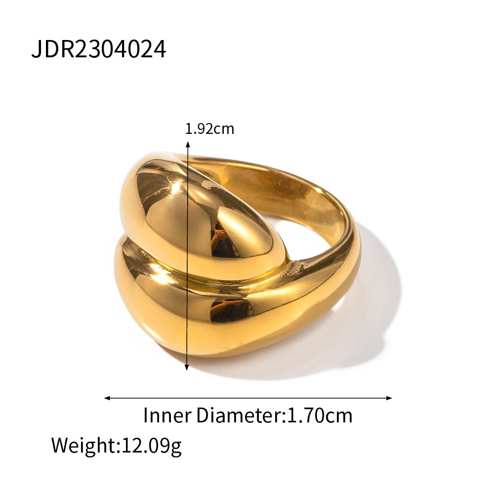Ezrah Niche Steel Rings - JDR2304024-7 [0ZJ56A4K]