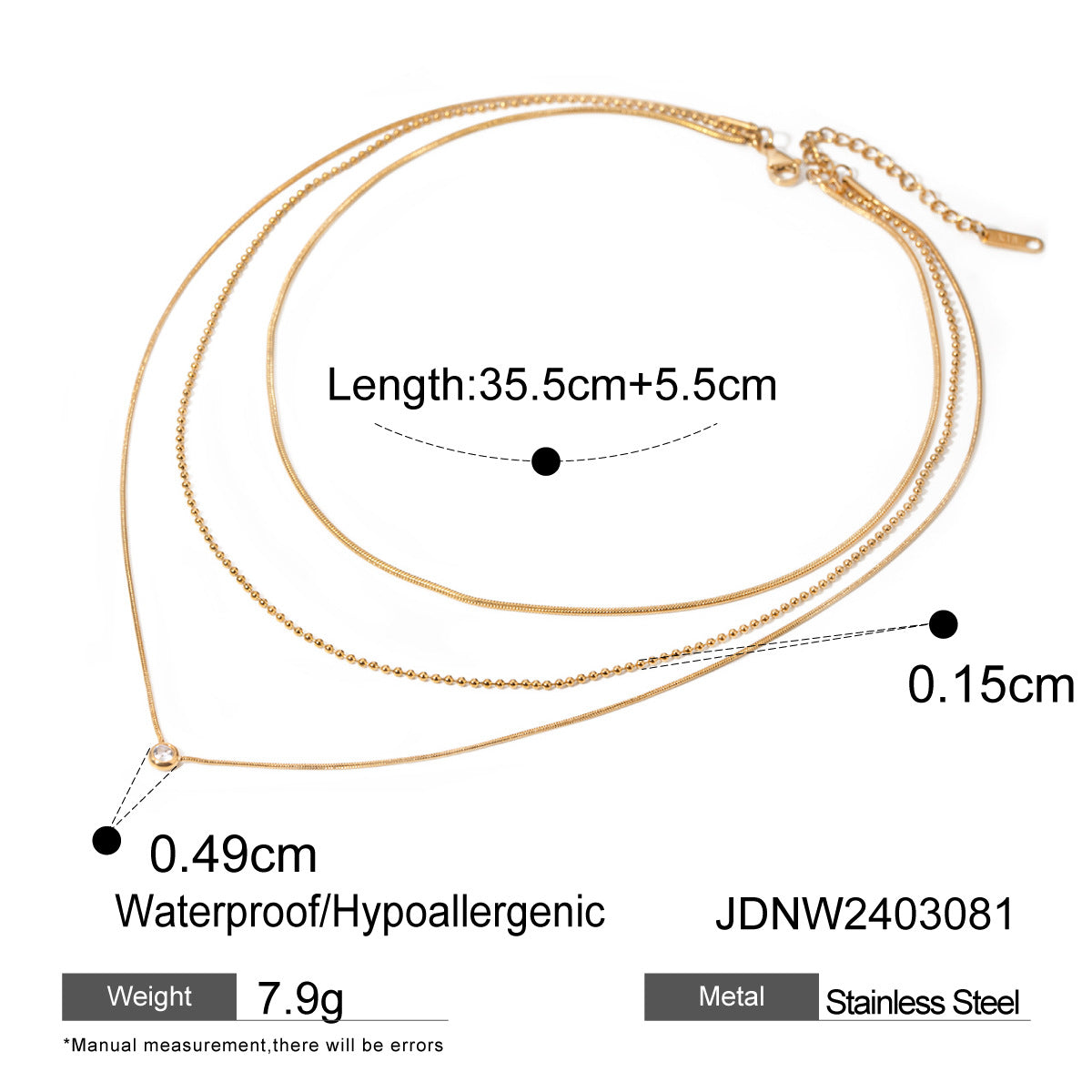 Nila Stainless Steel Heart Jewelry - JDNW2403081 [FU15IXNC]