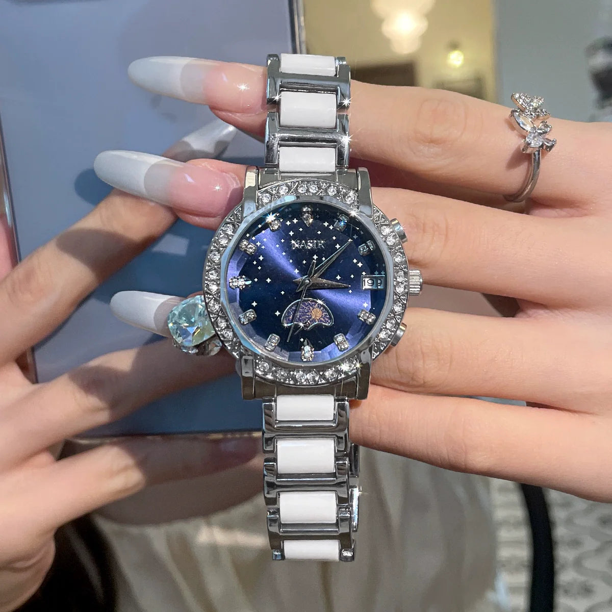 Alitzel Starlight Ceramic Watch - Starry Blue