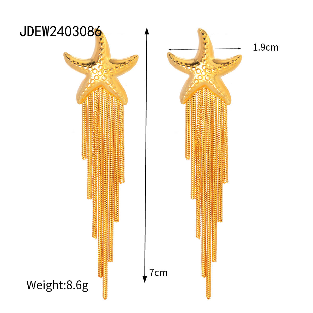 Kynzlee Statement Tassel Earrings - JDEW2403086 [67LLOLCG]
