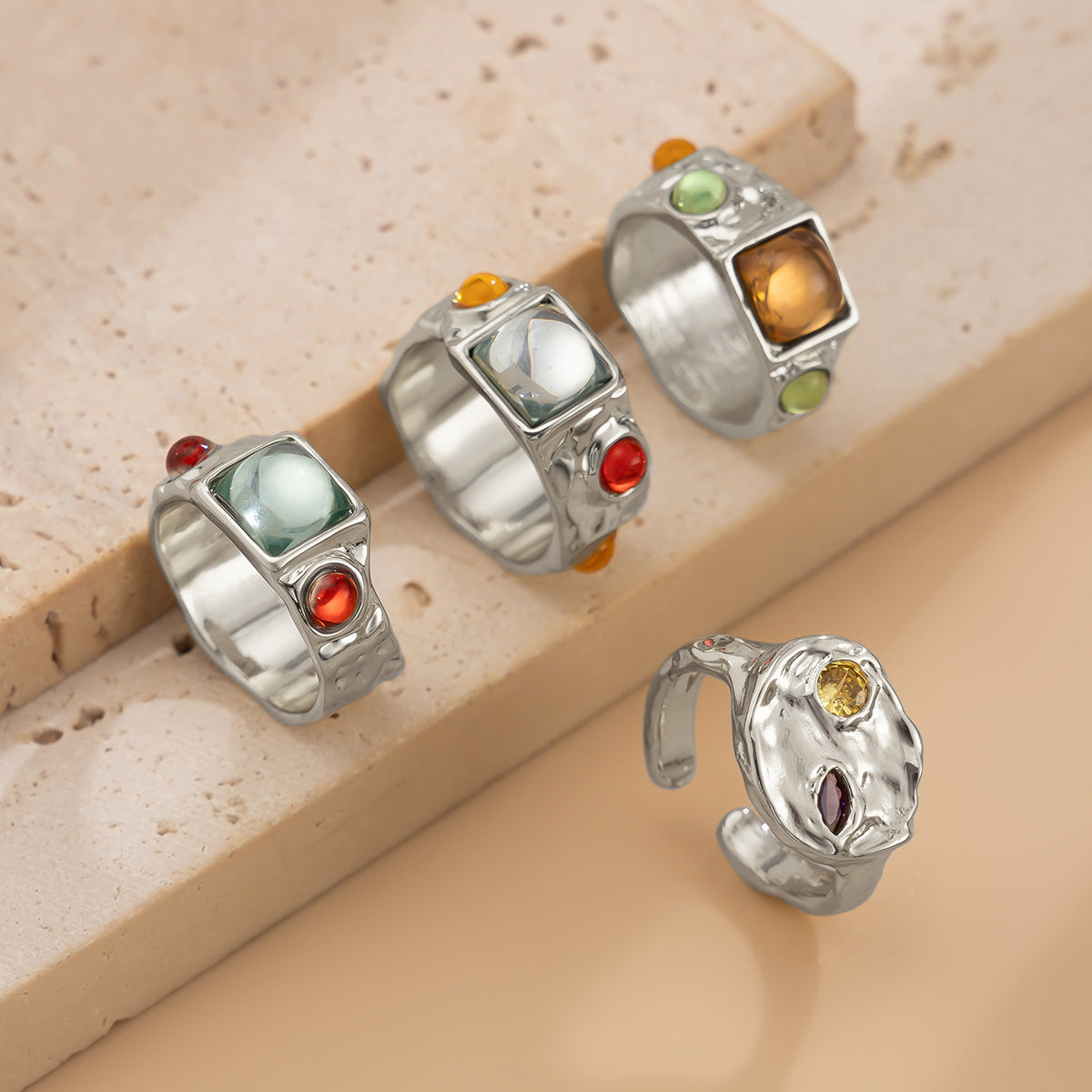 Deasia Irregular Stack Ring - Style 2 [ZU3AAHWJ]