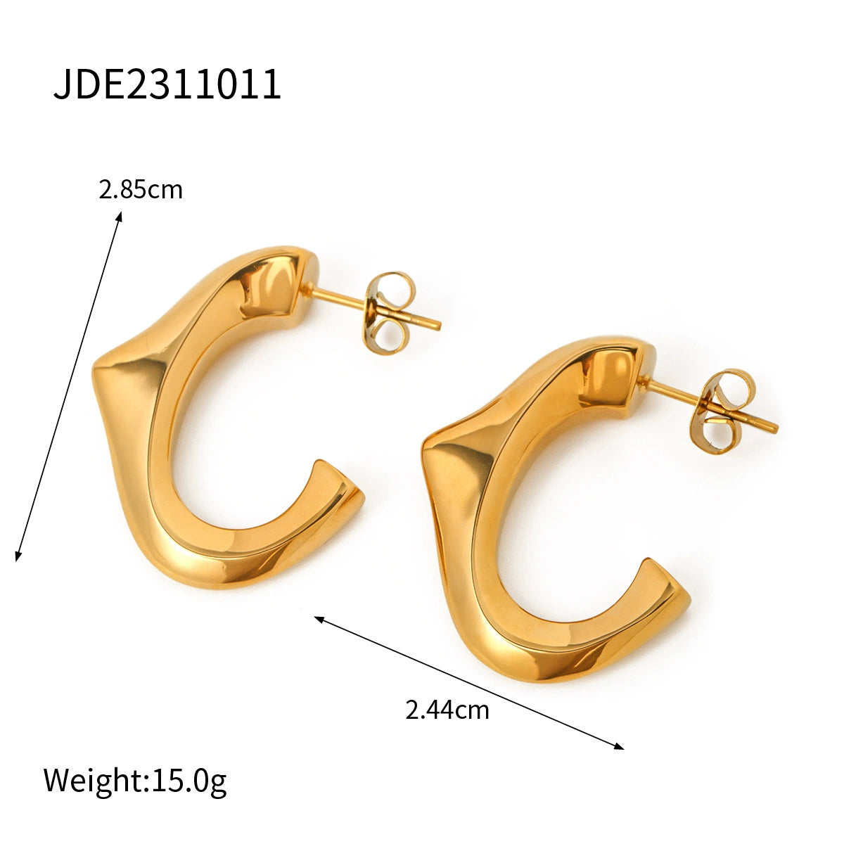 Ruthann Modern Pearl Earrings - JDE2311011 [8MMP1066]