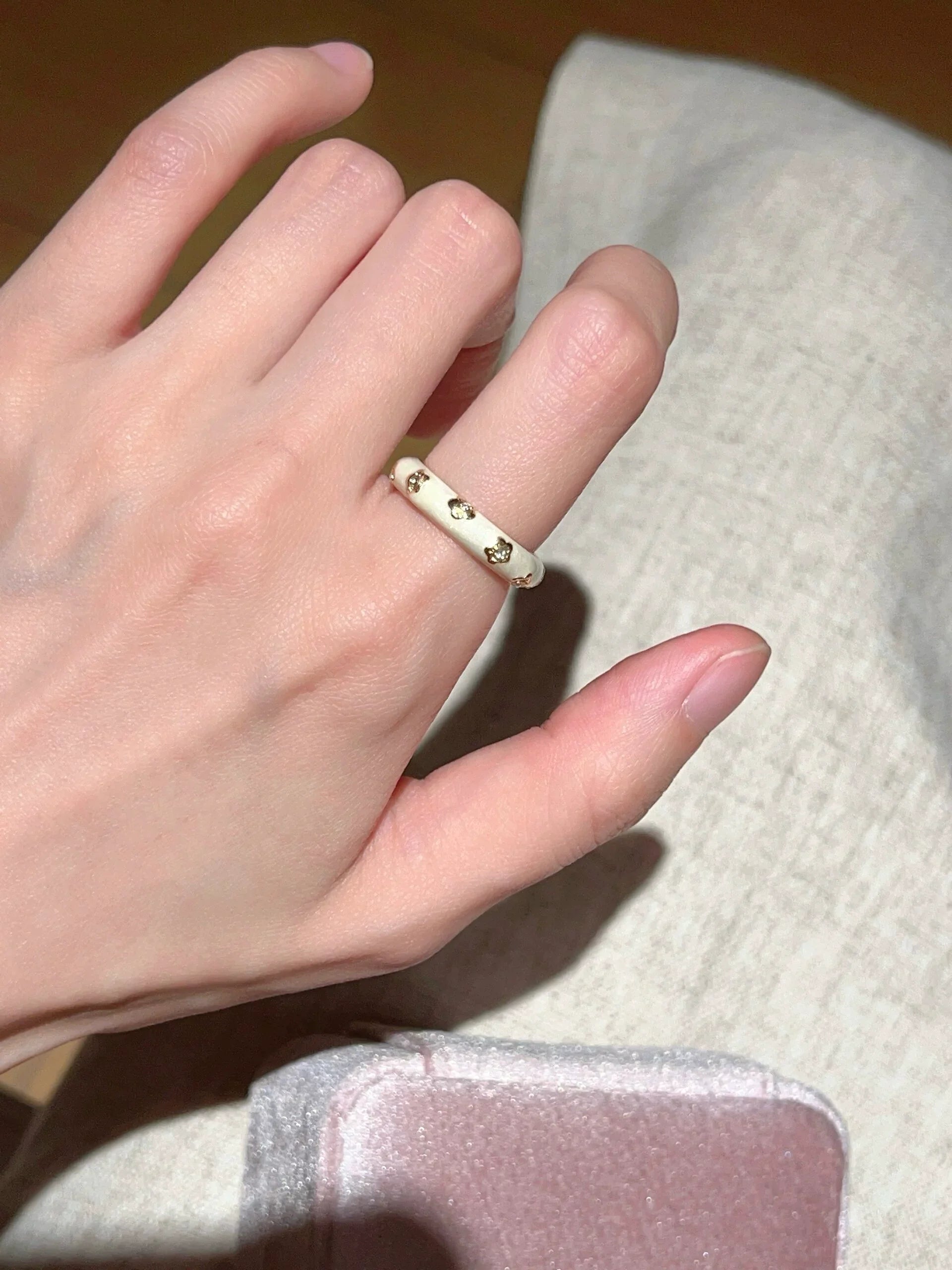 Alexys Butterfly Enamel Ring - Enamel Drip Glaze Ring