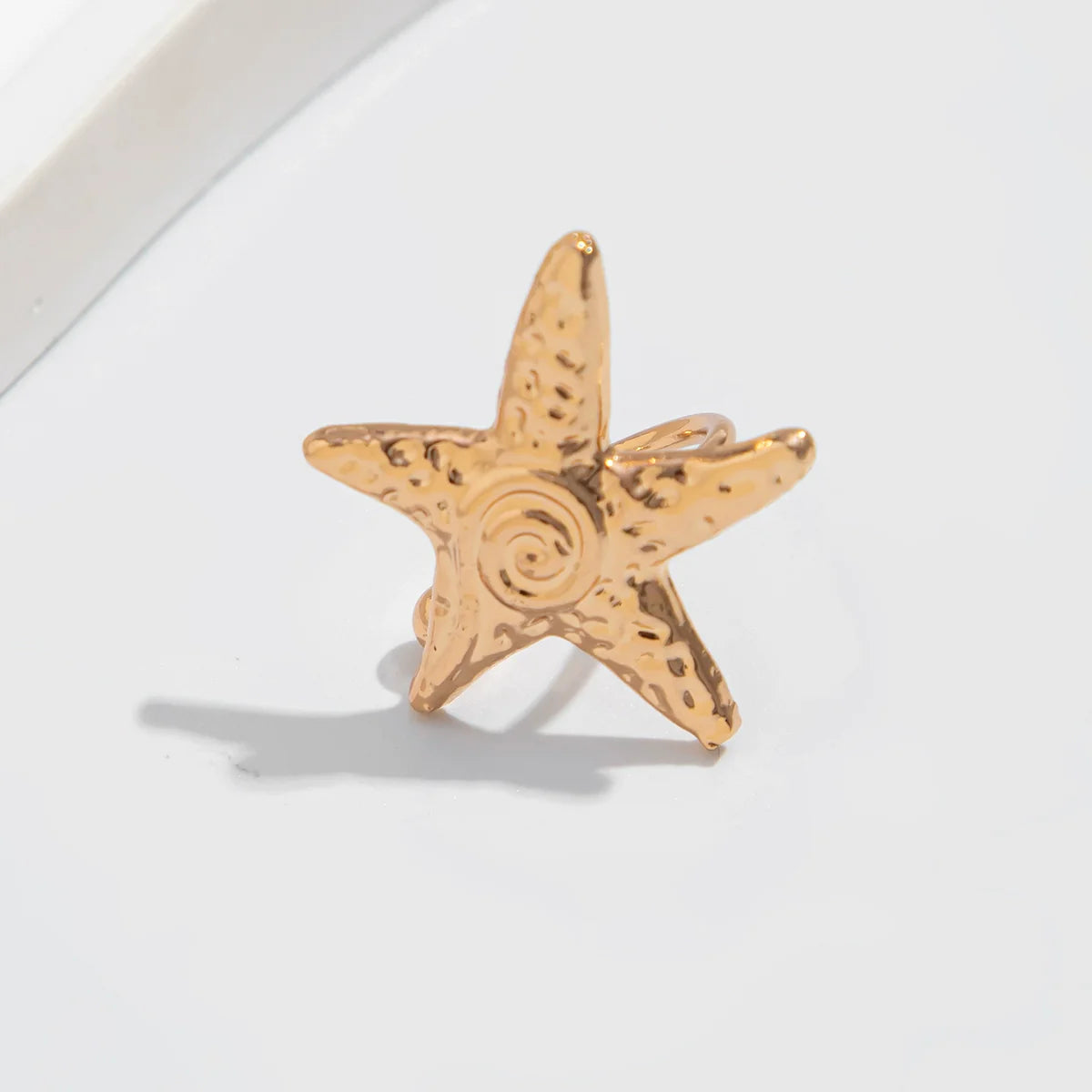 Michael Ocean Ear Cuffs - Spiral Starfish Gold