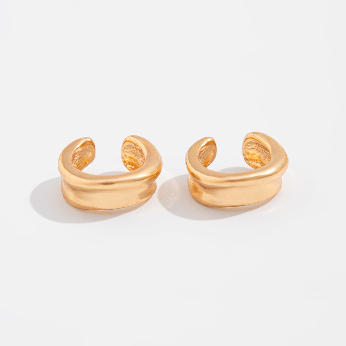 Koa Glossy Geometric Ear Clip - Style 1 [FTZUS7PP]