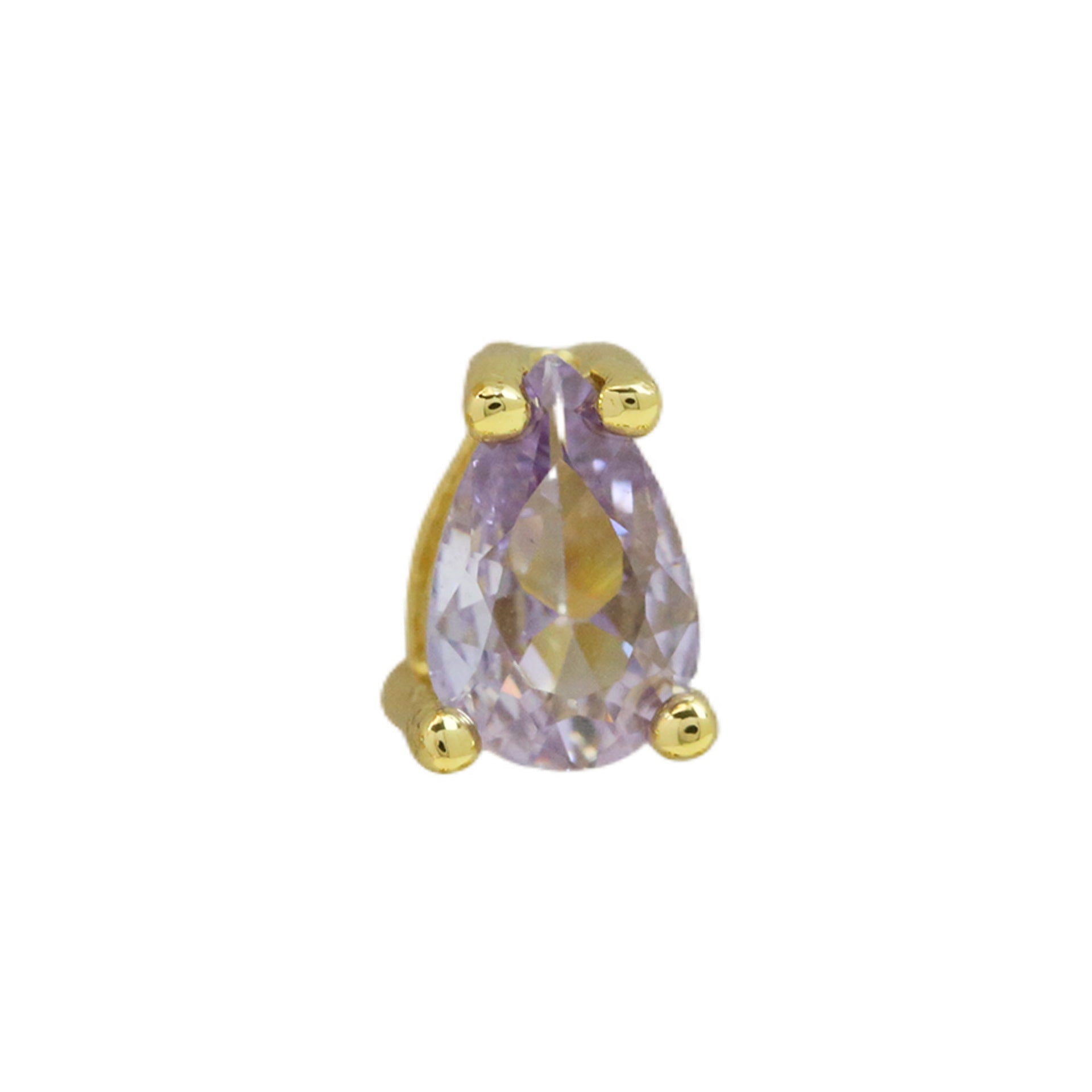 Kynsley Gold Charm Necklace - June Birthstone Drop [SU7LCYHP]