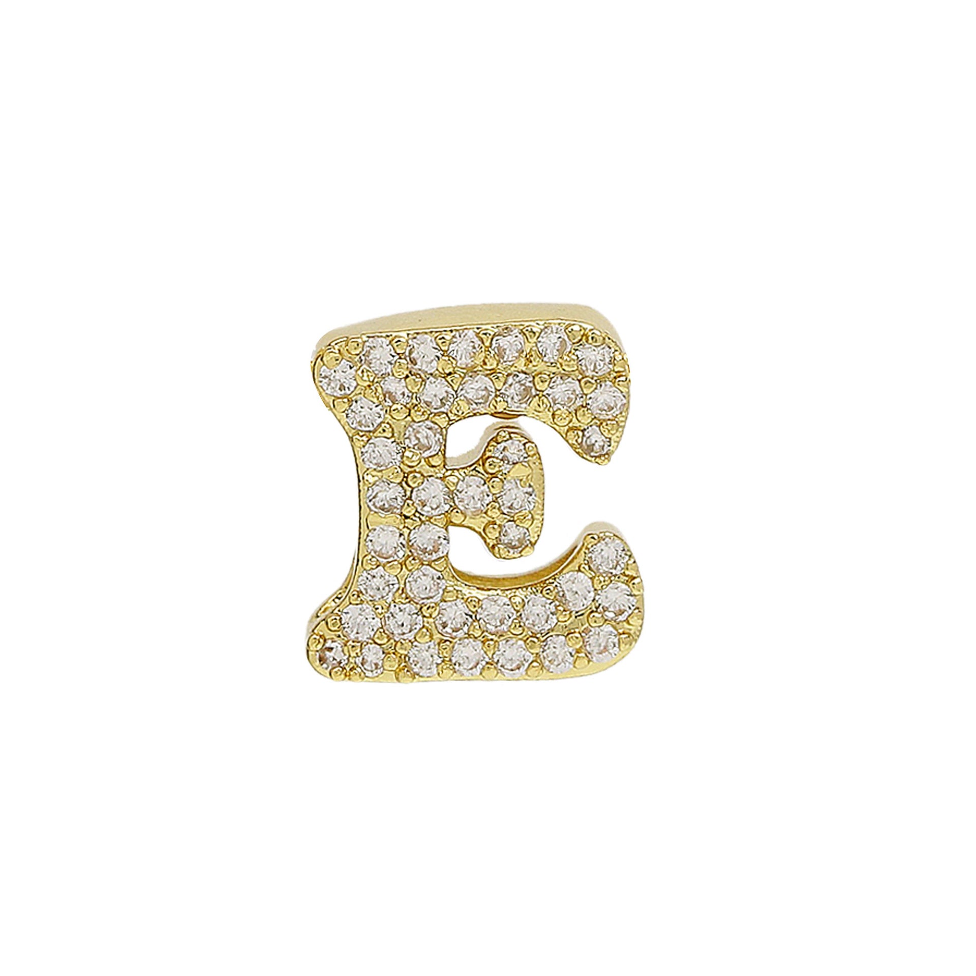 Katheryn Pave Initial Necklace - E [VDD5YTZY]