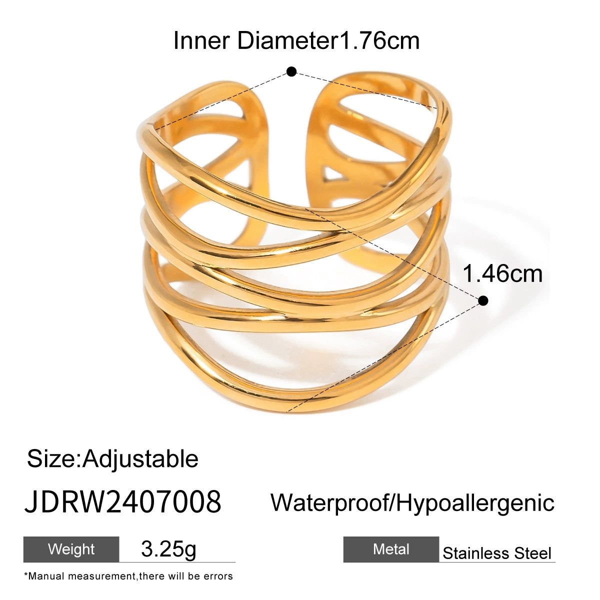 Chloe Gold Pearl Ring - JDRW2407008 [1J0OANCS]