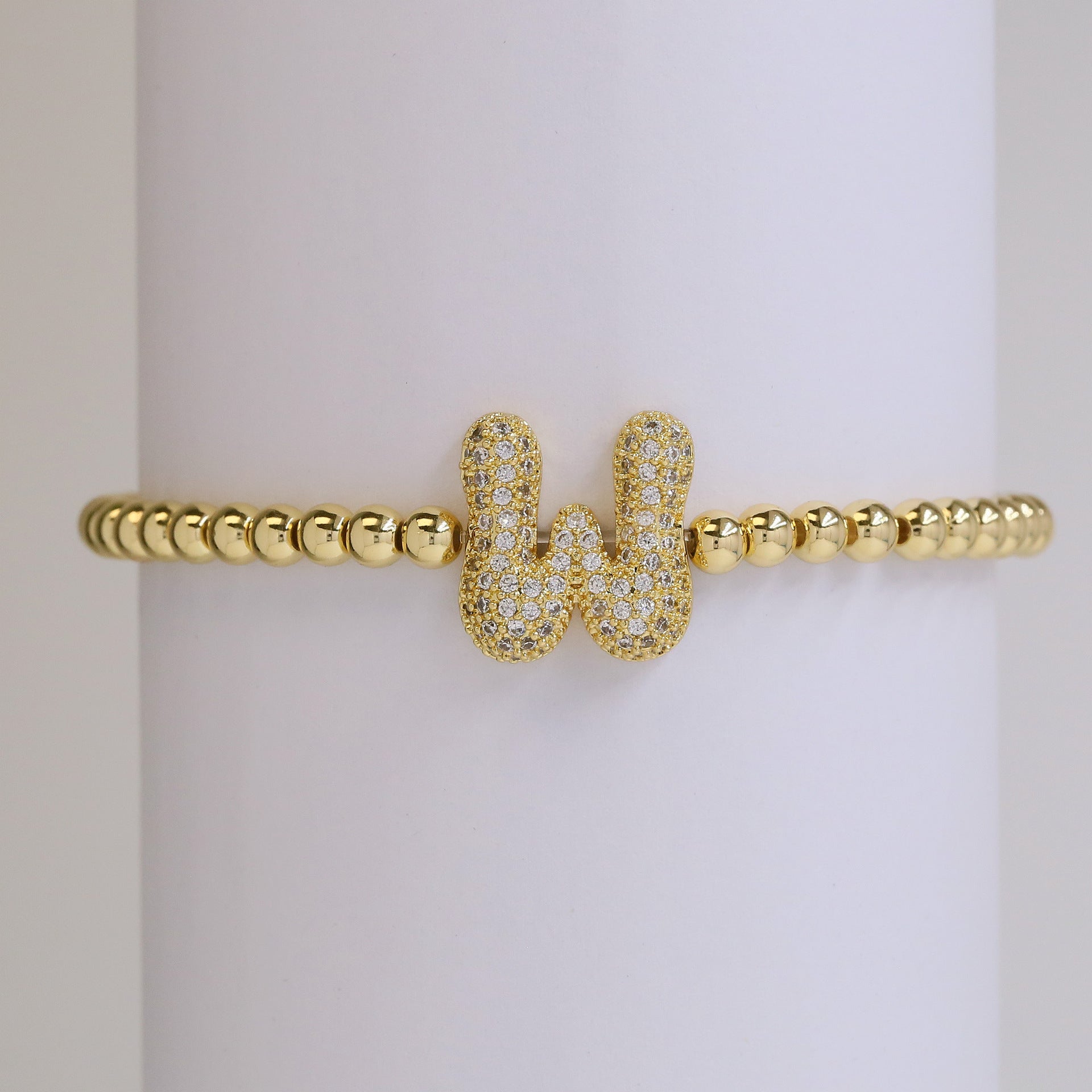 Jenesis Bubble Letter Bracelet - W [PILH0VFB]