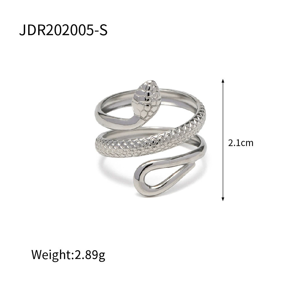 Edna Titanium Open Ring - JDR202005-S [D49SFGVE]