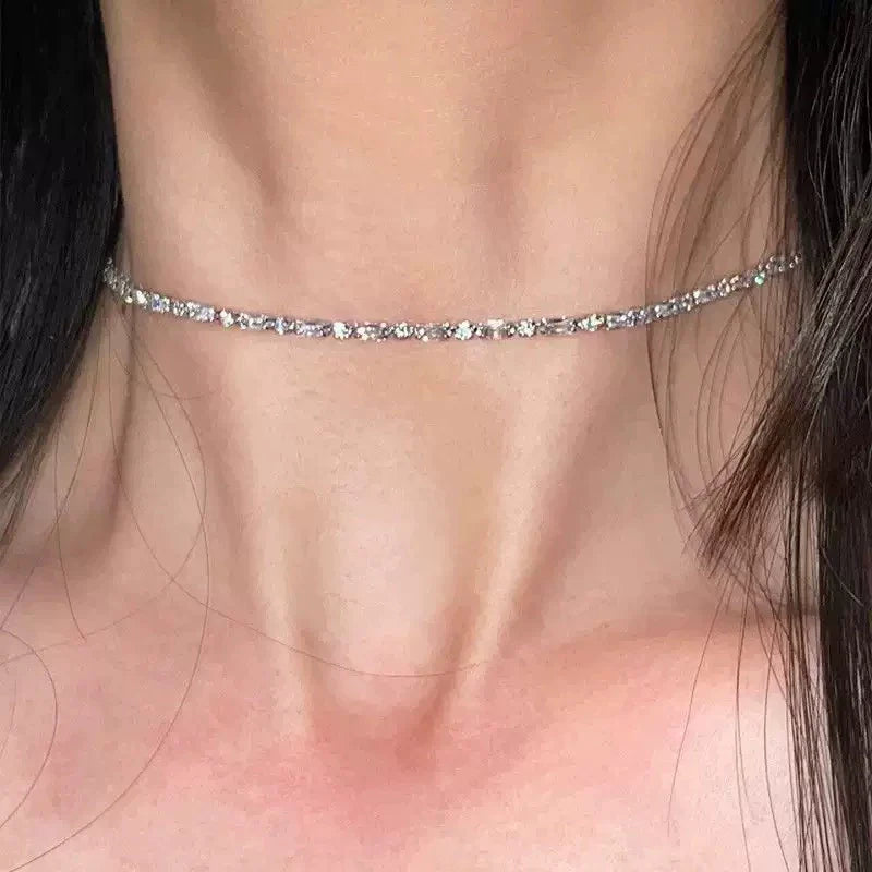 Emma Celestial Zircon Necklace - White Zircon Necklace