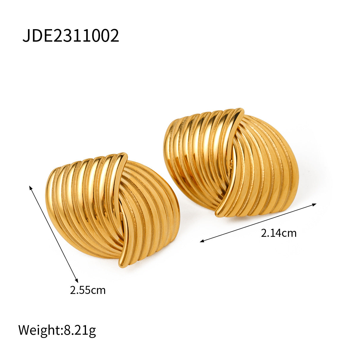 Parisa Geometric Stud Earrings - JDE2311002 [763DNN6G]