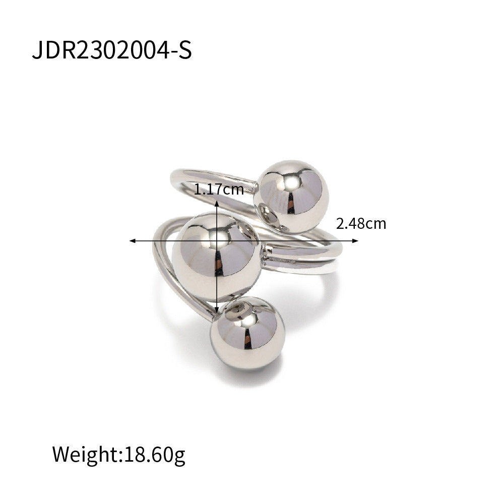 Ifeoluwa Geometric Silver Rings - Geometric Design 10 [F1KS9GPF]