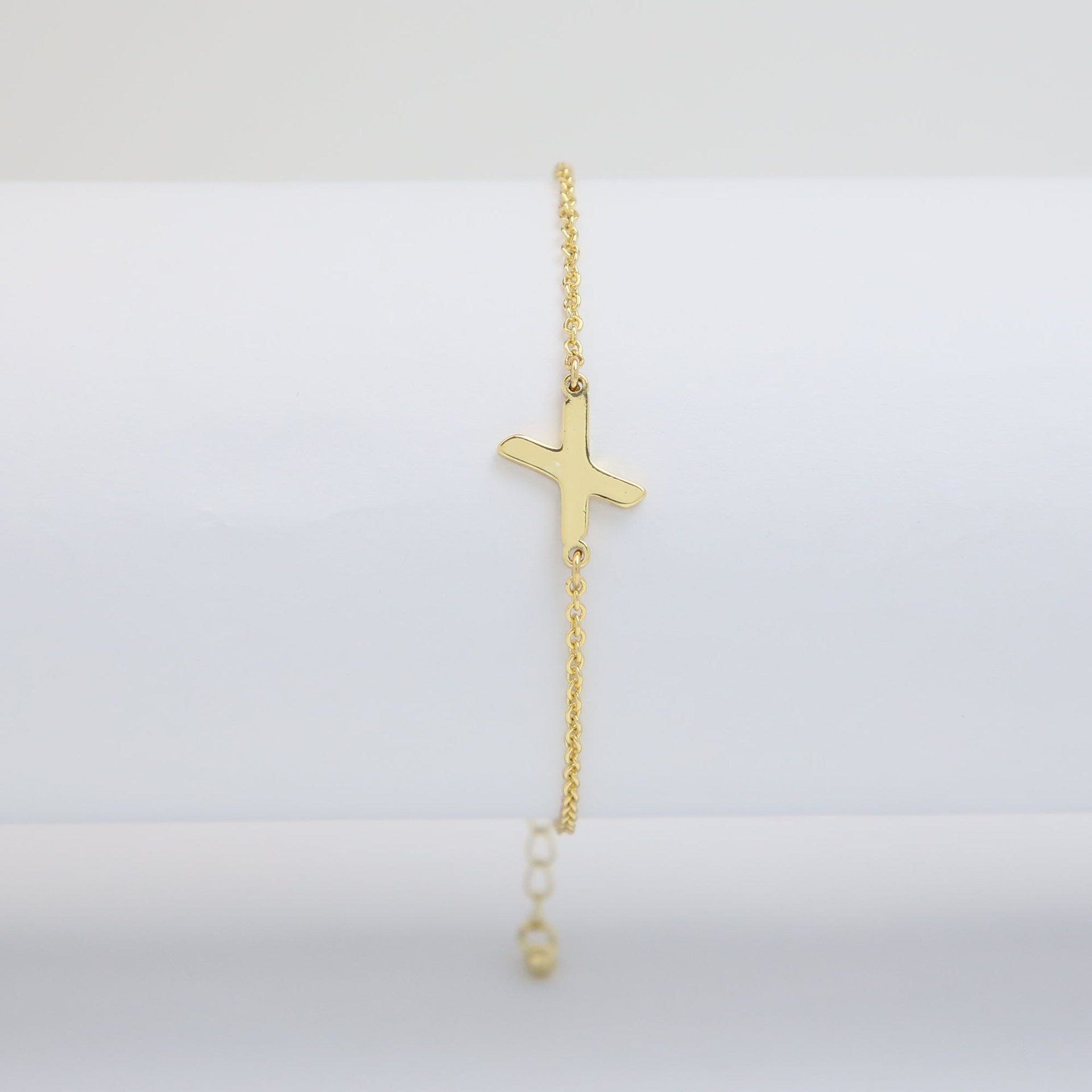 Janiah Dainty Initial Bracelet - X [BMU9GPGN]
