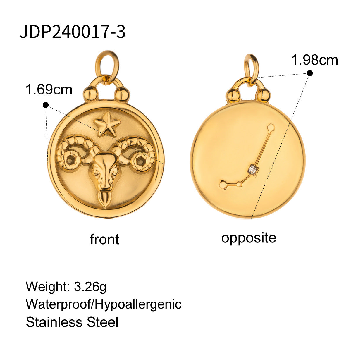 Harmonee Zodiac Constellation Necklace - JDP240017-3 [WL85ZOAA]
