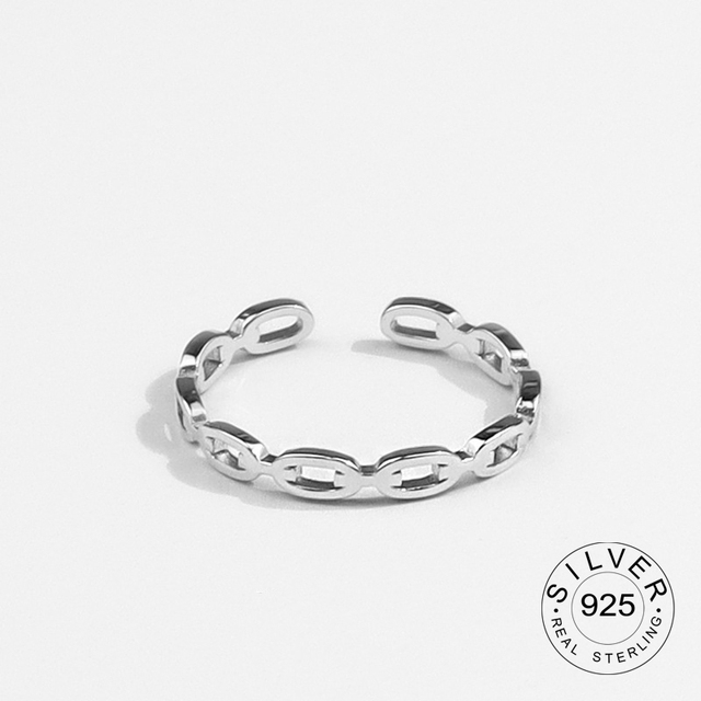 Shaniah Zircon Sterling Ring - Silver Khaki+Resizable