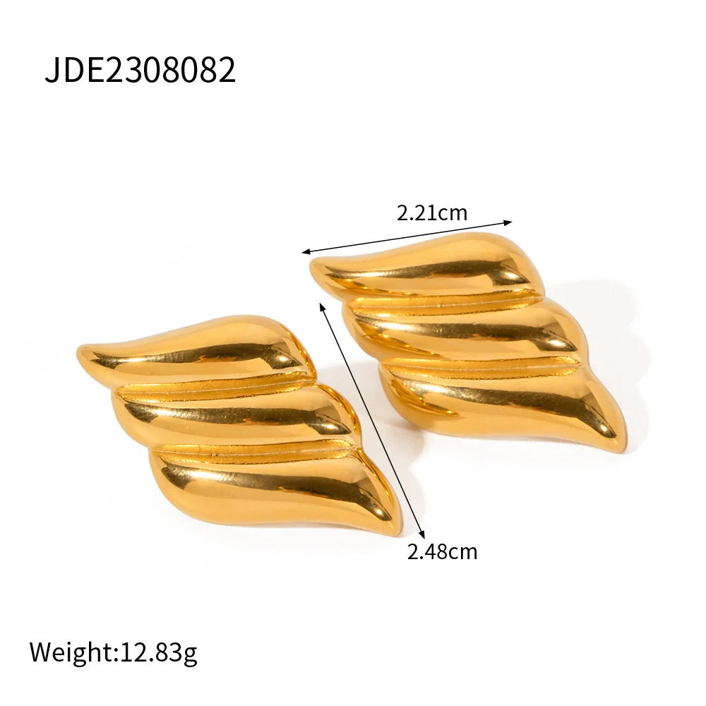 Miryam Retro Hoop Earrings - JDE2308082