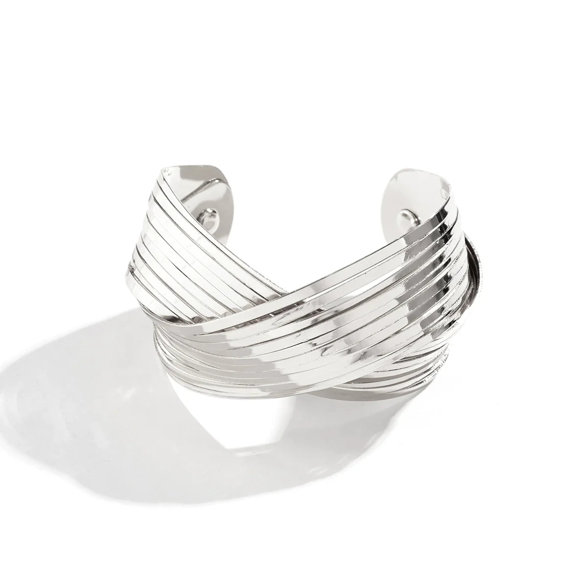 Alanie Open Loop Bangle - Silver