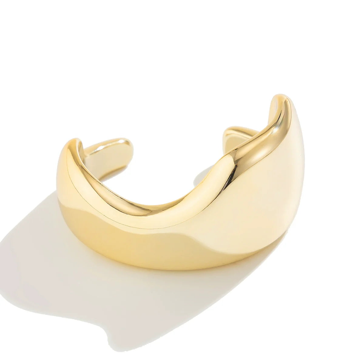Anderson Irregular Wavy Cuff Bracelet - Gold