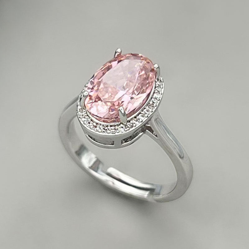 Kellyn Zircon Oval Statement Ring - Style 5 [QFDUF8EB]
