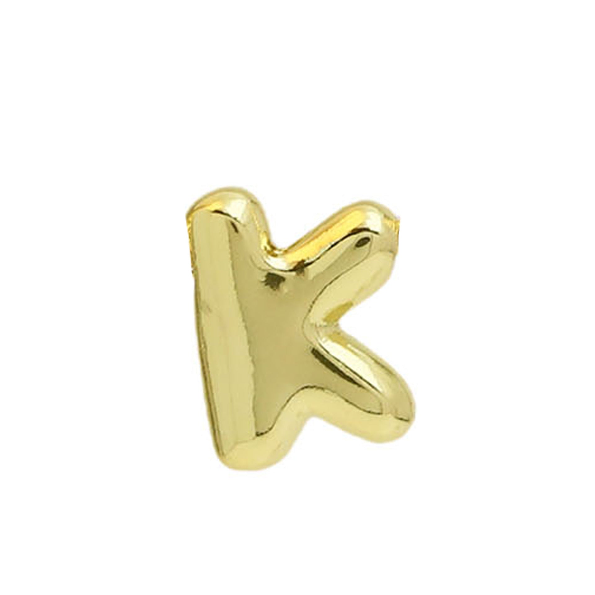 Vada Gold Bubble Letter Necklace - Gold K Pendant [TX6G6ITS]