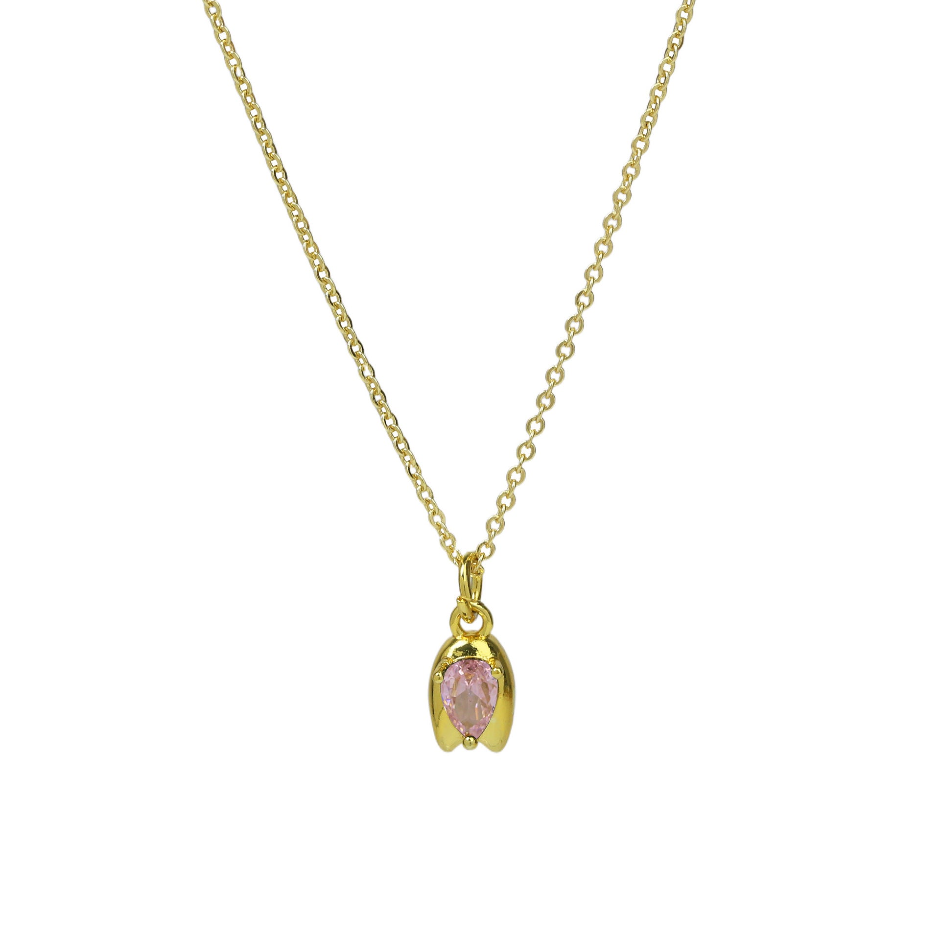 Abbey Rose Bud Pendant Necklace - Necklace 3 [X2ASVTHG]