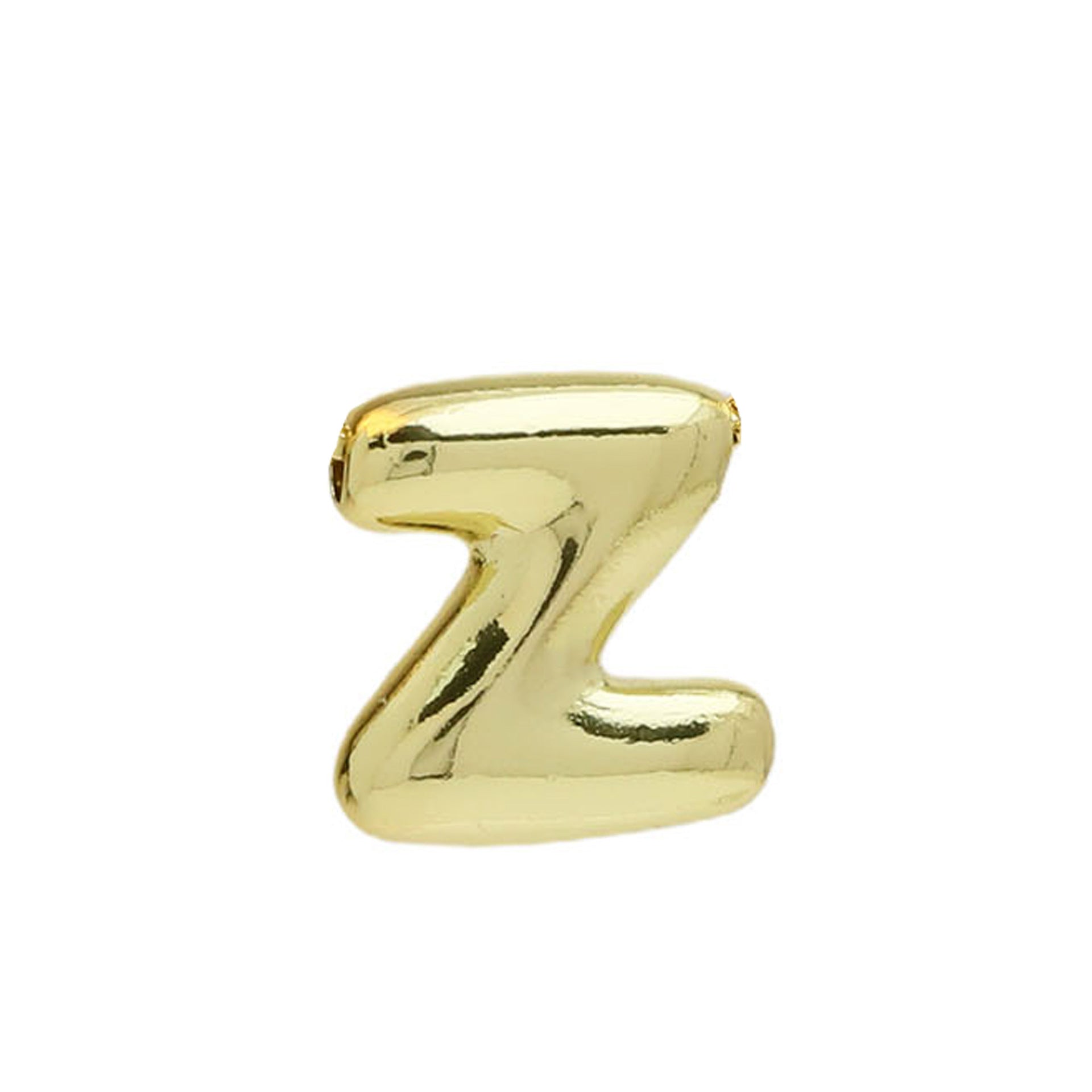 Vada Gold Bubble Letter Necklace - Gold Z Pendant [6D5A24CO]