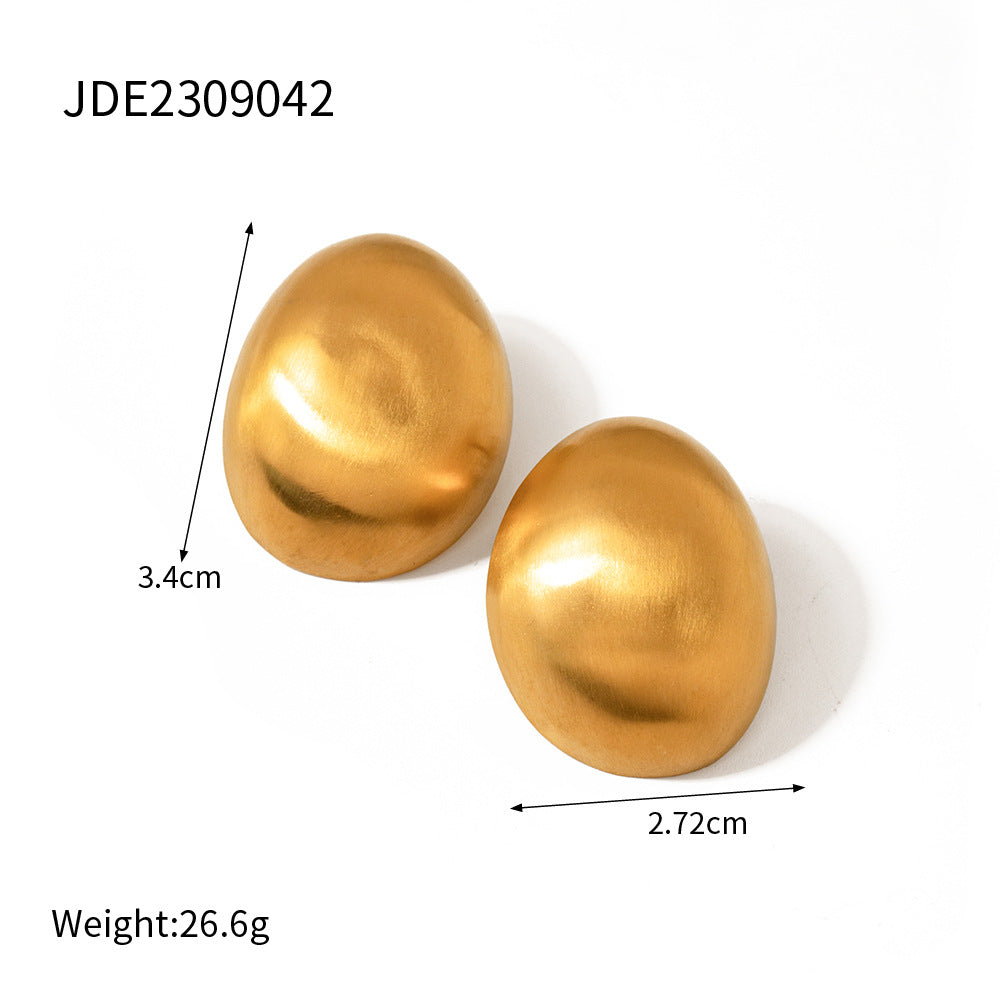 Alisson Gold Frosted Hoops - Frosted Gold [FN9AWU9H]