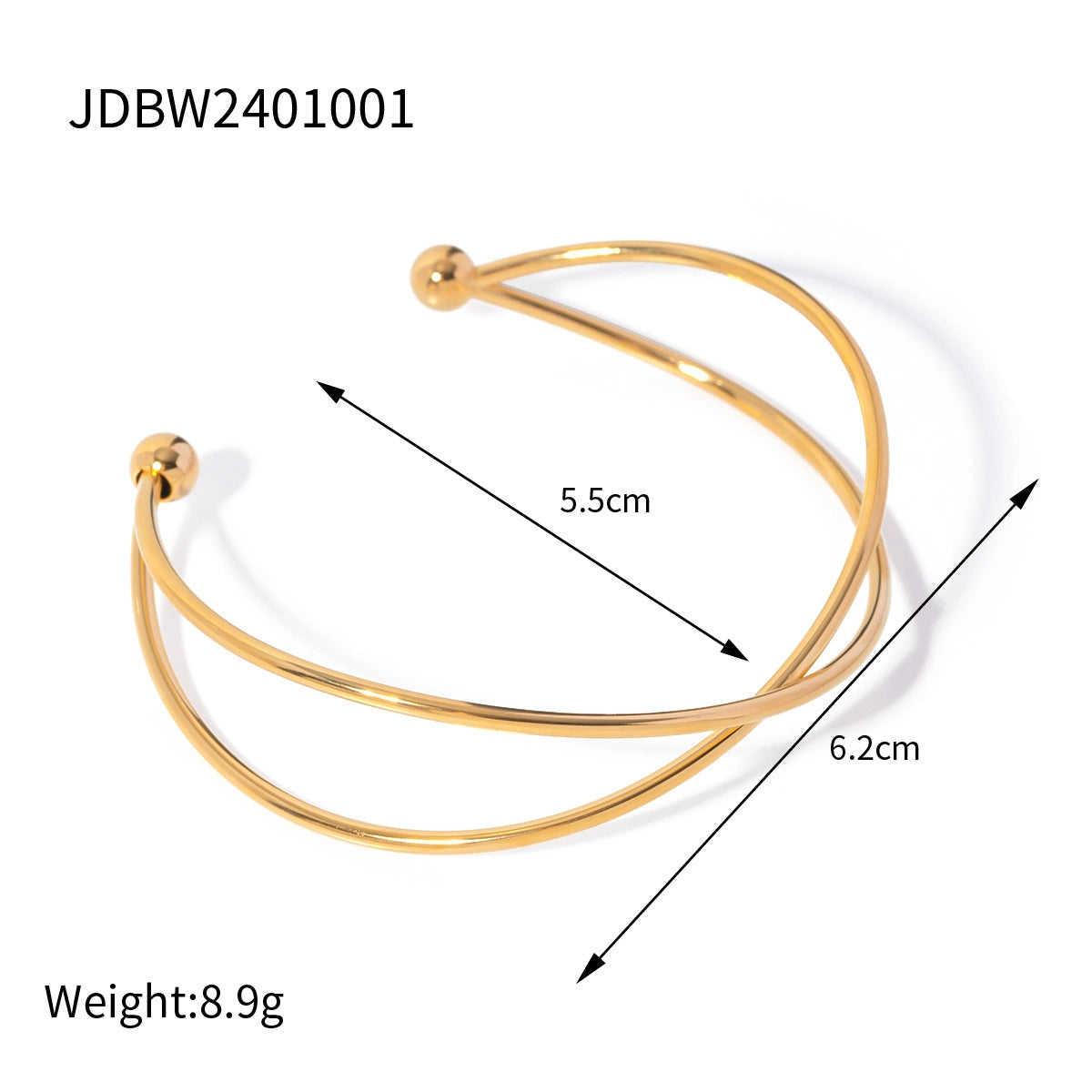 Shoshana Titanium Cross Bracelet - JDBW2401001 [D0K6K456]
