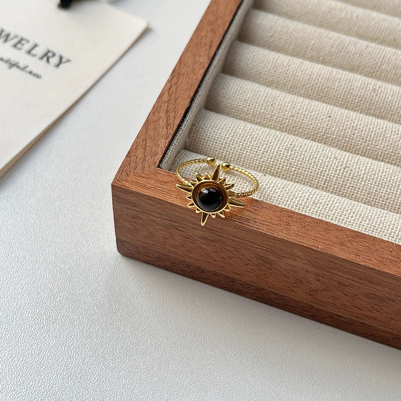 Aine Golden Tiger Eye Ring - Sunflower Tiger Eye Ring [F65W7R1A]