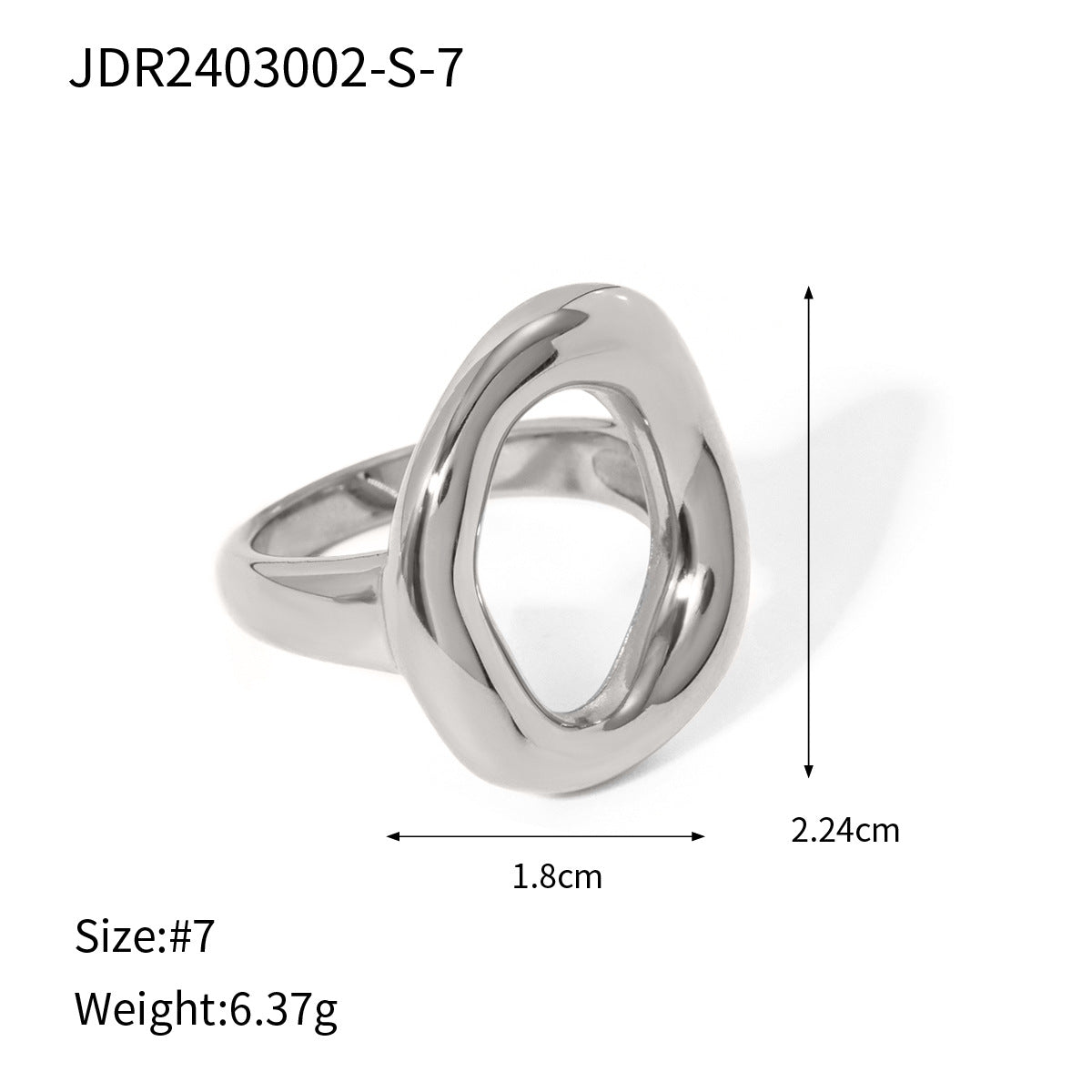 Ifeoluwa Geometric Silver Rings - Geometric Design 5 (Size 7) [FXFUMYXC]