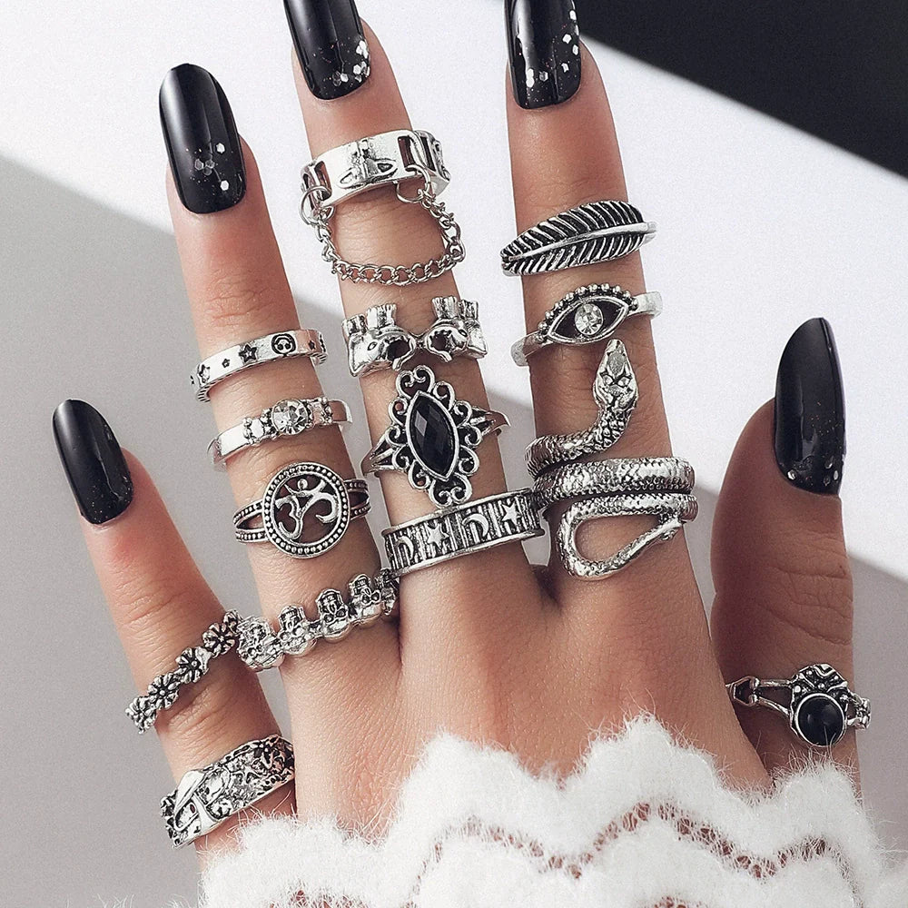 Ailany Vintage Stacking Ring Set - sku7209
