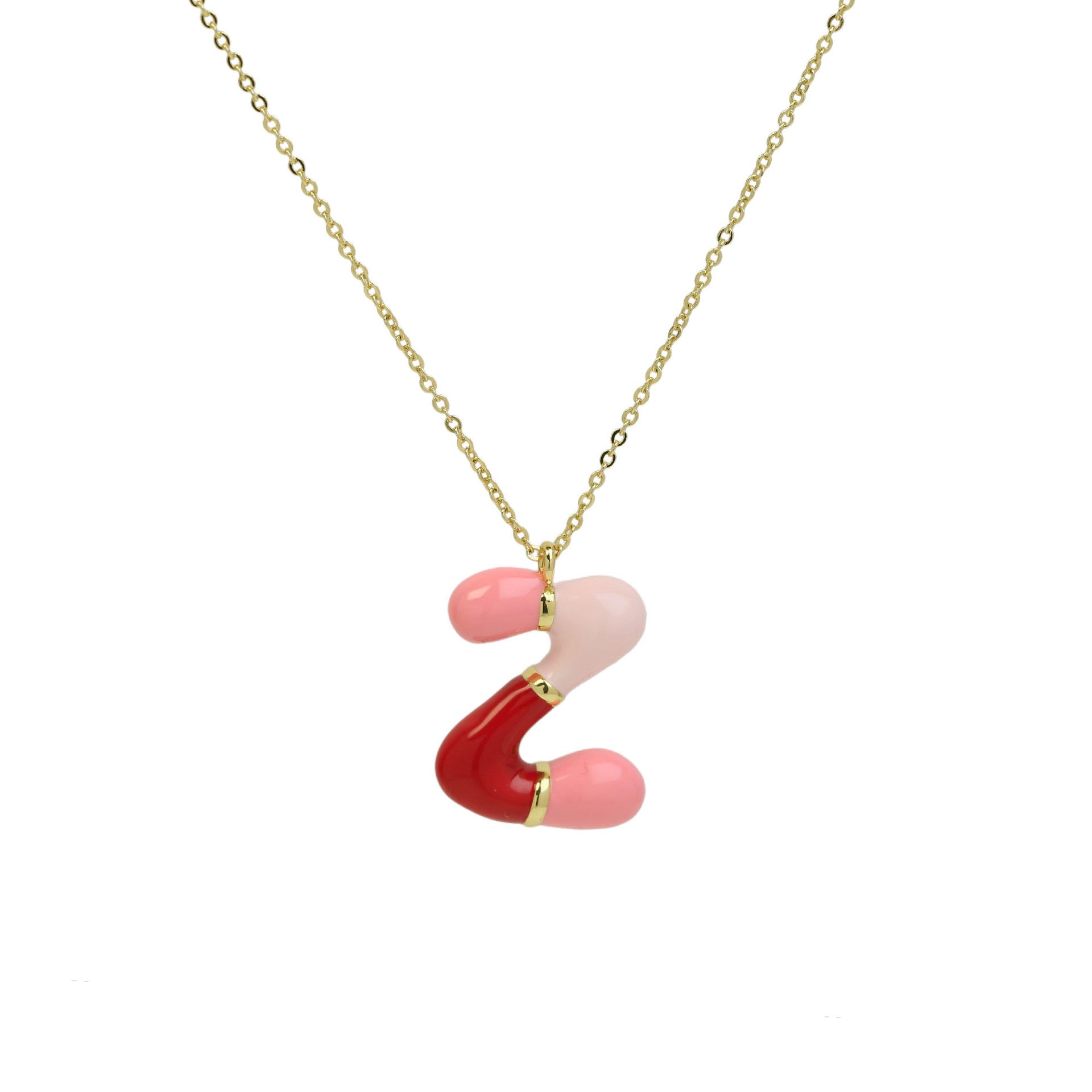 Esmae Bubble Initial Necklace - Necklace Z [S1VLMCG7]
