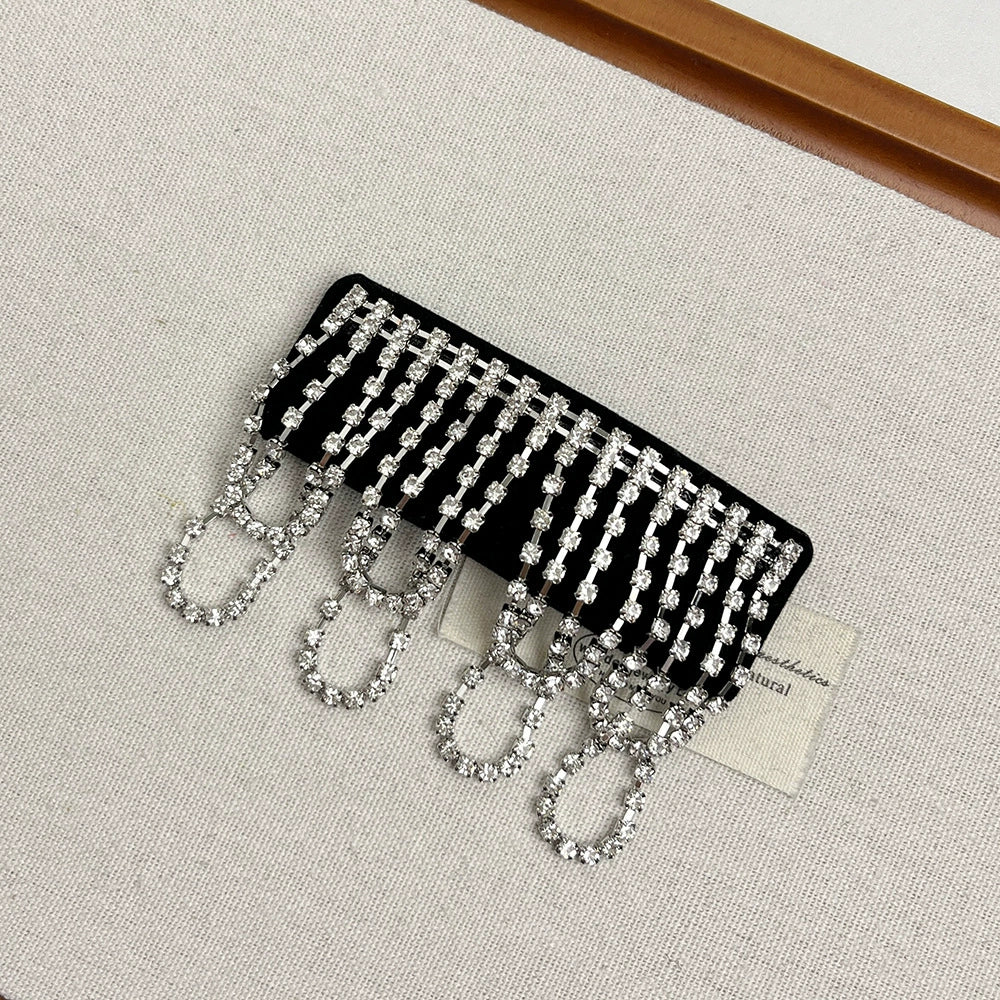 Priscilla Regal Embellished Hair Clip - Black [G4NKWRDG]