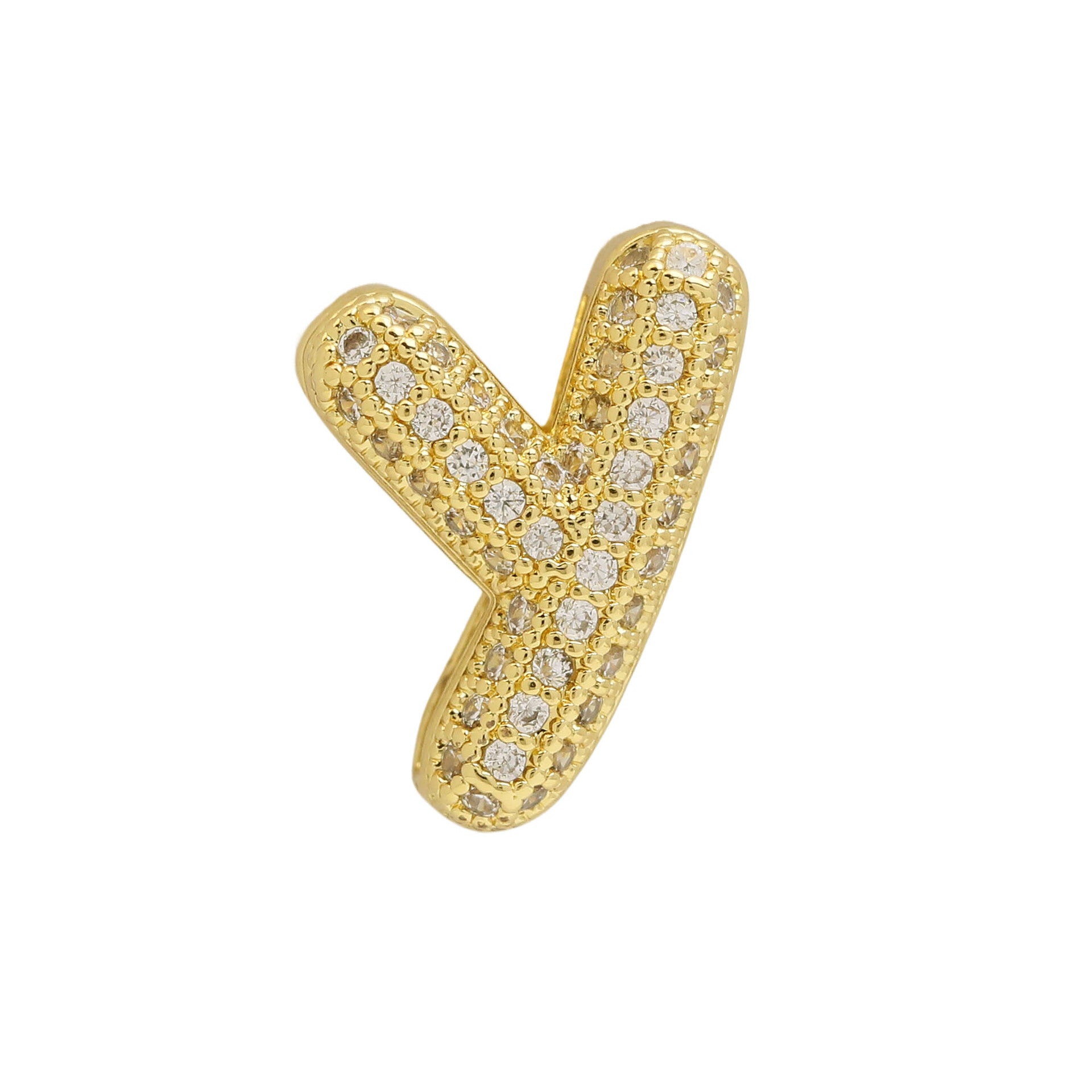 Israa Gold Bubble Letter Bracelet - Y [CMHYF6FG]