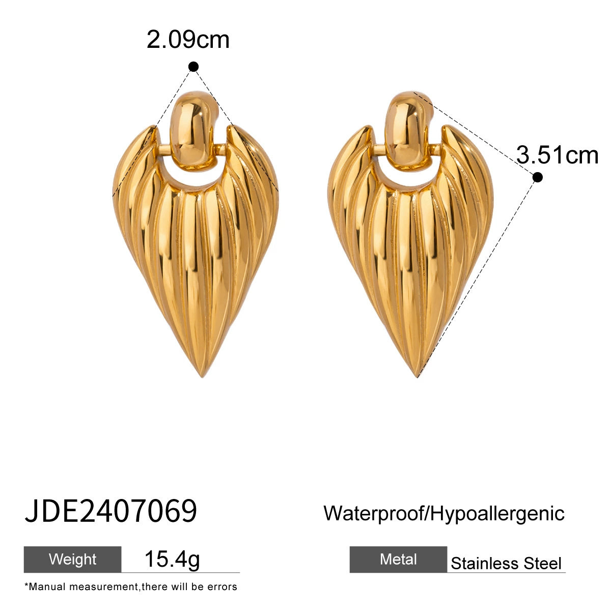Yurani Geometric Hoop Earrings - JDE2407069 [IFHSLMEA]