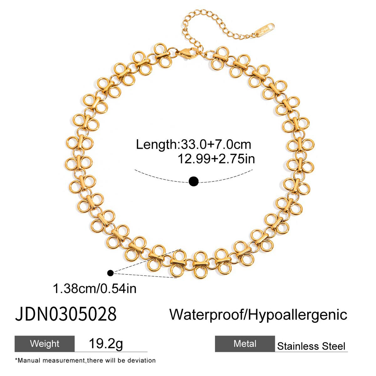 Emmanuela Clover Charm Necklace - Option JDN0305028 [B9E2WSJW]