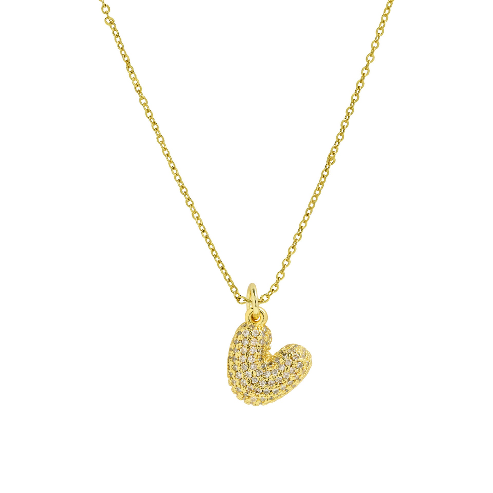 Dyana Balloon Letter Necklace - Letter V [E5B1SRNJ]